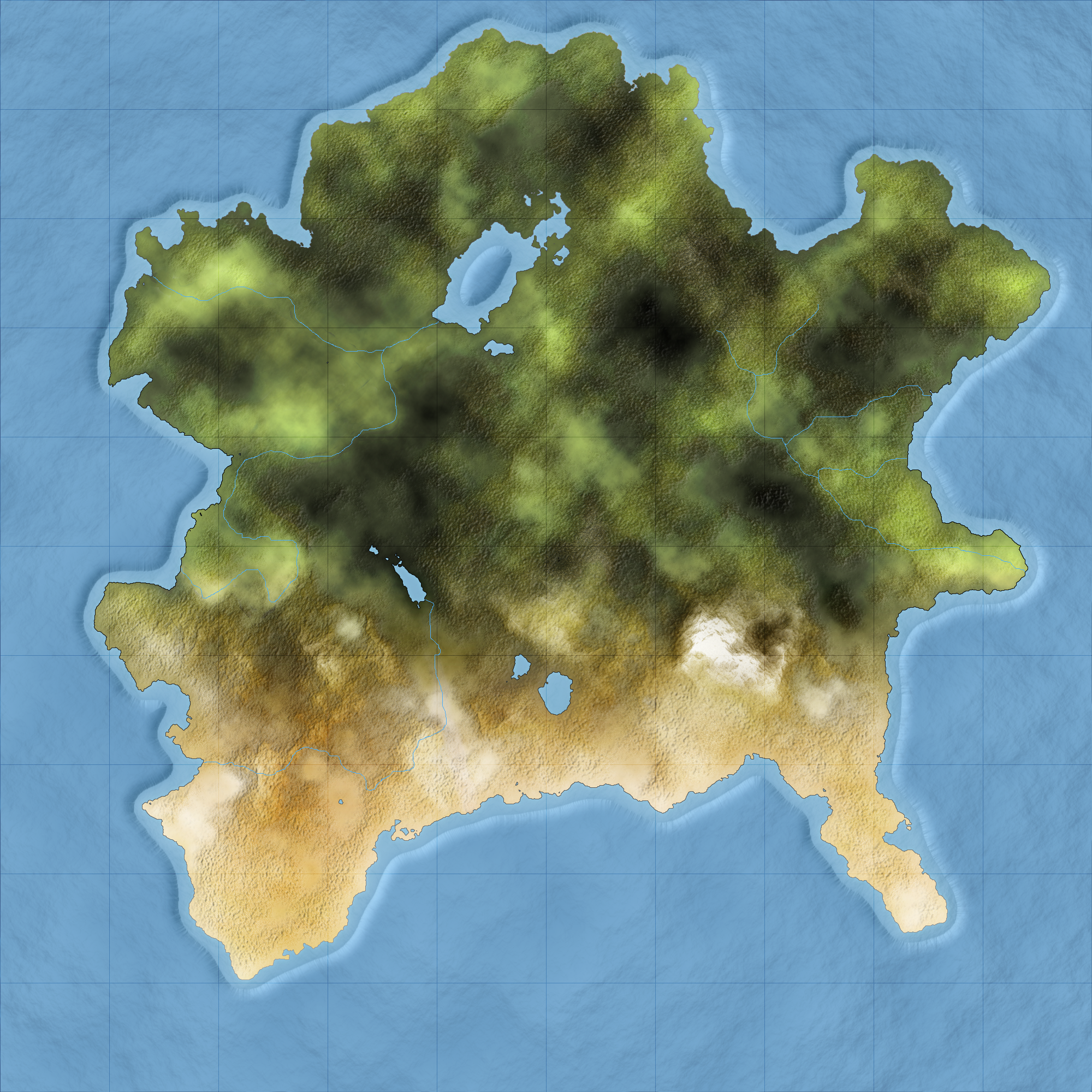 Cironia domborzati térképe